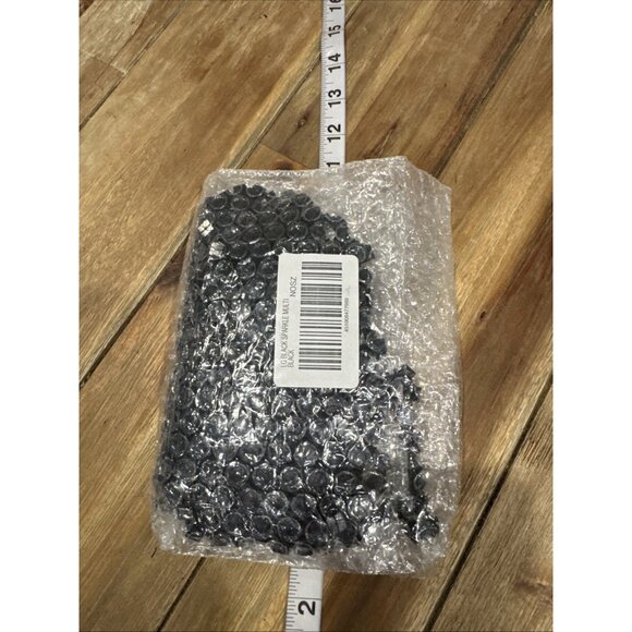 Chicos Black Sequin 16" Long Layered Stacked Statement Necklace NEW - Picture 12 of 13